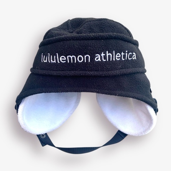 lululemon athletica Accessories - Lululemon Black Fleece Hockey Earflap Hat
